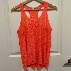 Neon Pink Swim Coverup Top